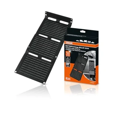 Abbildung von OSRAM BATTERYcharge SOLAR 20W INCL. USB Monokristallines Solarmodul 20 W 5 V