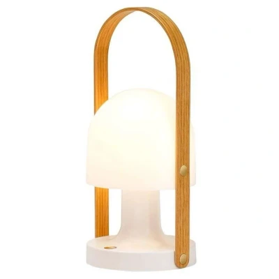Abbildung von MARSET FollowMe LED Akku Tischlampe, weiß eiche