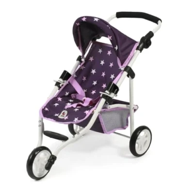 Abbildung von Puppenwagen Jogging Buggy &quot;Lola&quot; Sternchen lila