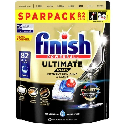 Abbildung von Calgonit finish Spülmaschinentabs POWERBALL ULTIMATE PLUS 82 St.