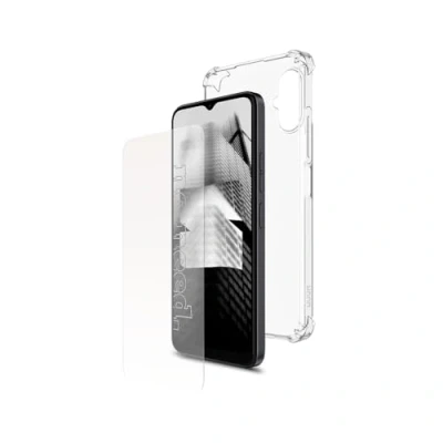 Abbildung von WUUM S Protection Pack Schutzhülle aus transparentem Silikon + Hartglas für WUMM mit verstärkten Ecken, extra robust und leicht