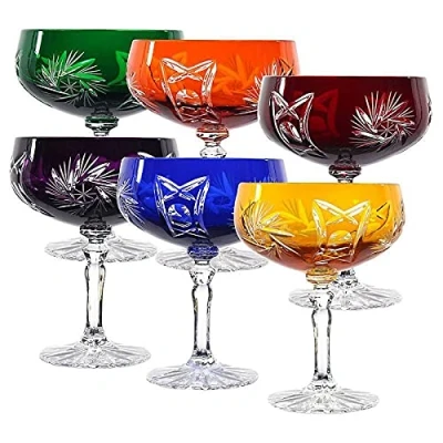 Abbildung von CRISTALICA Sektglas Sektschale Sektkelch Schleuderstern 6er Set 200ml
