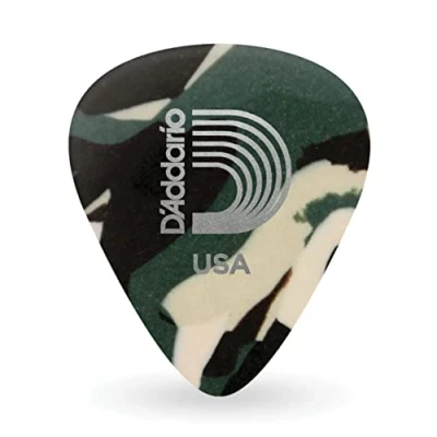 Abbildung von D&#039;Addario 1CCF6 10 Planet Waves Camouflage Celluloid Plektren 1,00mm, Stück