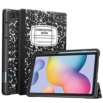 Abbildung von Fintie Samsung Galaxy Tab S6 Lite 10.4 Zoll 2024/2022/2020 Slim Hülle mit integriertem S Stifthalter, Weiche TPU Rückseite intelligentem Ständer, Auto Sleep/Wake Funktion