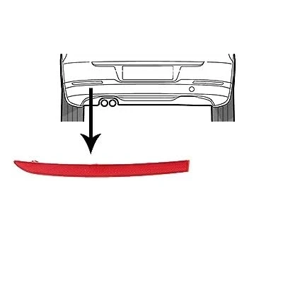 Abbildung von VAN WEZEL 5745939 Rückstrahler links, Stoßfänger VOLKSWAGEN: Tiguan I