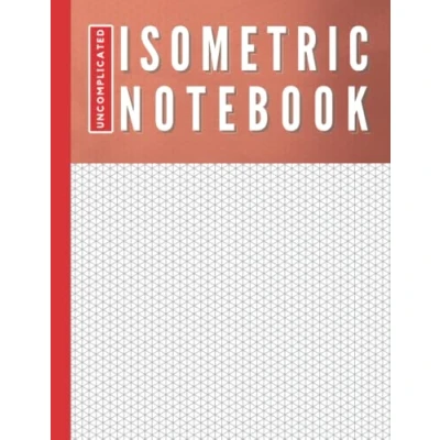 Abbildung von Isometric Notebook: Uncomplicated Notebook. Graph Paper (120 Pages, 8.5 x 11) Red