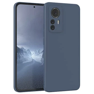 Abbildung von EAZY Case Silikonhülle für Xiaomi 12 Pro Hülle Silikon Blau weich stoßfeste Handyhülle Schutzhülle mit Kameraschutz Dünn Premium Schutz Cover TPU Phone Bumper in Petrol