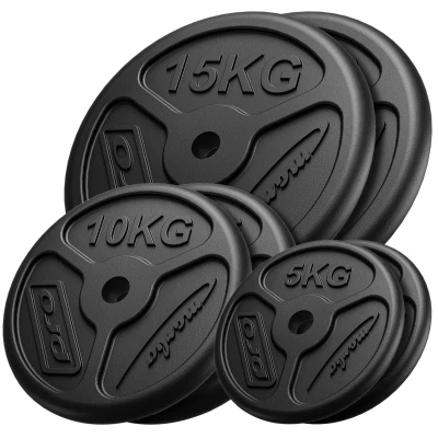Abbildung von Slim Guss Hantelscheiben Set Gewichte mit ø31 mm Bohrung 60 kg