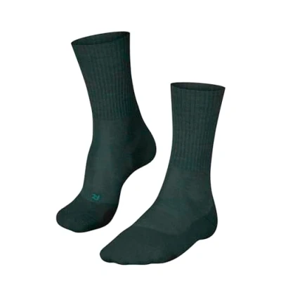 Abbildung von FALKE Damen Wandersocken TK2 Explore Wool W So Wolle Funktionsmaterial antiblasen dick 1 Paar, Grün Holly 7385, 35 36