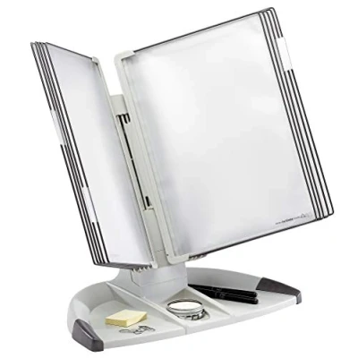 Abbildung von Tarifold Design Tischsichttafel Set, A4, 10 Sichttafeln, grau