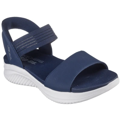 Abbildung von Skechers Keilsandalette, Damen, Größe: 37, Azul marino Schuhe