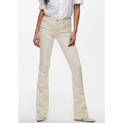 Abbildung von ONLY Onlblush MID Flared Jeans, Damen, Größe: XSx30, Ecru