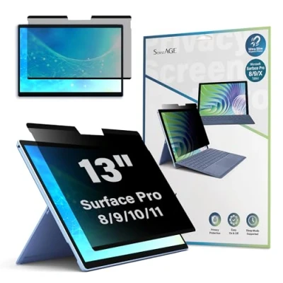 Abbildung von SenseAGE Magnetischer Blickschutzfilter für Surface Pro 11/X/9/8 (13 Zoll), Entfernbare, Anti Blaulicht, Spy Sichtschutzfolie 13&quot;, Privacy Screen Protector