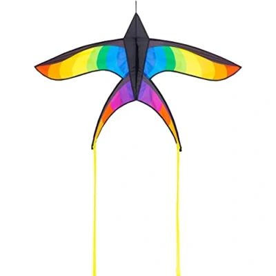 Abbildung von HQ Flug Drache Kinderdrachen Einleiner Drachen Swallow Kite Rainbow Flugdrachen, ab 8 Jahren