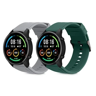 Abbildung von kwmobile Uhrenarmband 2x Sportarmband für Xiaomi Mi Watch Color Sport / S1 Active, Armband TPU Silikon Set Fitnesstracker