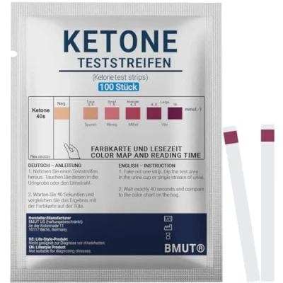 Abbildung von 100x Ketose Teststreifen Keton Test für die effektive Keto Ernährung &amp; Diät Urin I Ketosticks