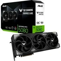 Abbildung von ASUS TUF Gaming GeForce RTX 5080 OC Edition 16GB GDDR7 Grafikkarte (Nvidia RTX5080, 3,6 Slot Design, PCIe 5.0, 2X HDMI 2.1b, 3X DisplayPort 2.1a, RTX5080 O16G GAMING)