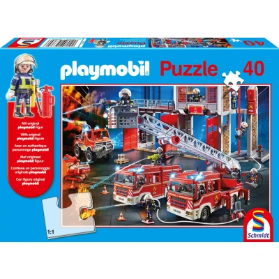Abbildung von SCHMIDT SPIELE Playmobil Feuerwehr Puzzle 40 Teile Mehrfarbig