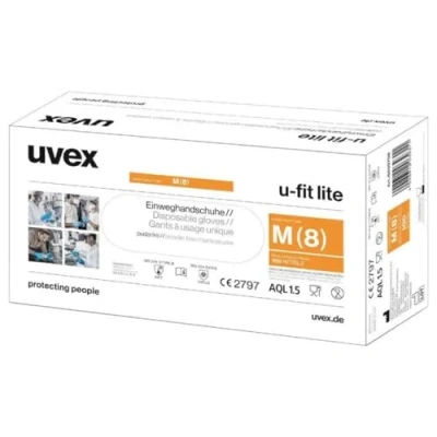 Abbildung von uvex u fit lite 6016810 100 Stück Einweghandschuh Größe (Handschuhe): XL EN 420:2003+A1:2009, 374 1:2016+A1:2018, 5:2016, 4