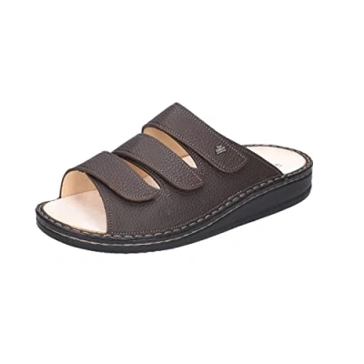 Abbildung von Finn Comfort Korfu Pantolette flach, Herren, Größe: 41, Taupe Schuhe