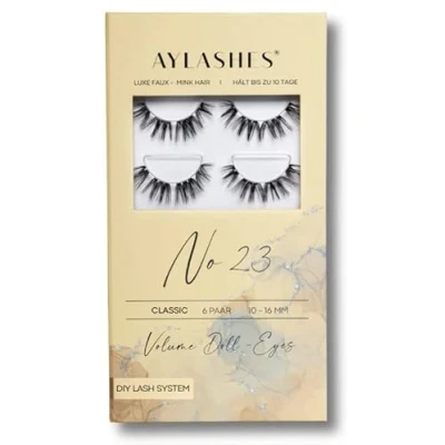 Abbildung von AYLASHES DIY Wimpernextensions Maxi Box NO. 23 6 Paar Wimpern bis zu 7 Tage Halt set für Hause künstliche Klebewimpern lash extension