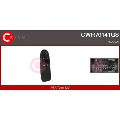 Abbildung von CASCO CWR70141GS Schalter, Fensterheber vorne PEUGEOT: 308 I Schrägheck, SW