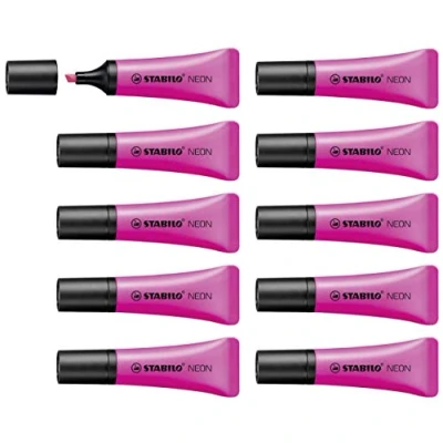 Abbildung von Textmarker STABILO NEON 10er Pack magenta