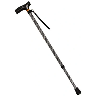 Abbildung von Homecraft Coloured Walking Sticks, Etched Black Color, Assisstant Device for Elderly, Handicapped, and Disabled Users, Adjustable Cane Stability Support, Lightweight Stick
