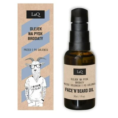 Abbildung von LAQ Bart und Borstenloses Schnauzenöl macht den weich glättet die Schnauze 30ml 0,03 l