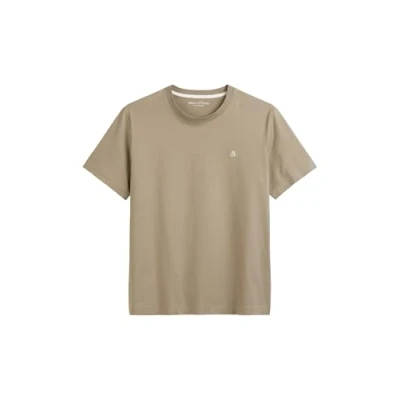 Abbildung von Marc O&#039;Polo Short Sleeve LOGO Crewneck Tshirt basic, Herren, Größe: Small, Charleston gray