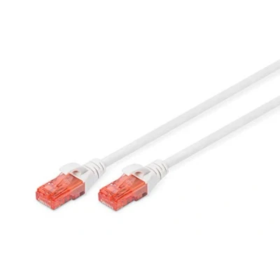 Abbildung von DIGITUS LAN Kabel Cat 6 3m RJ45 Netzwerkkabel UTP Ungeschirmt Kompatibel zu 6A &amp; 5e Weiß