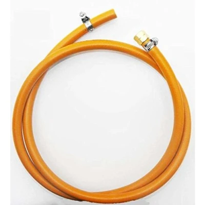 Abbildung von Gasschlauch 1/4&quot; lks, (1 Seite mit Schelle) 1,5 m, 9mm für Propan Butan Camping (1,5 m)