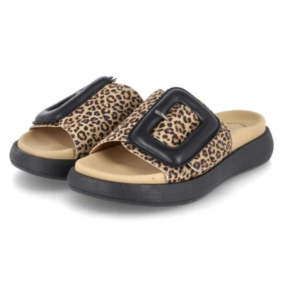 Abbildung von Gabor Hausschuh, Damen, Größe: 44, Natur/schwarz Schuhe