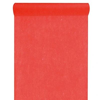Abbildung von Artificielles Tischläufer, einfarbig, aus Vliesstoff, 30 cm x 10 m wählen Sie Ihre Farbe: Rot
