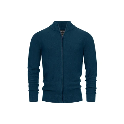 Abbildung von Indicode Jeans Inwestmoon Strickjacke, Herren, Größe: Small, Navy