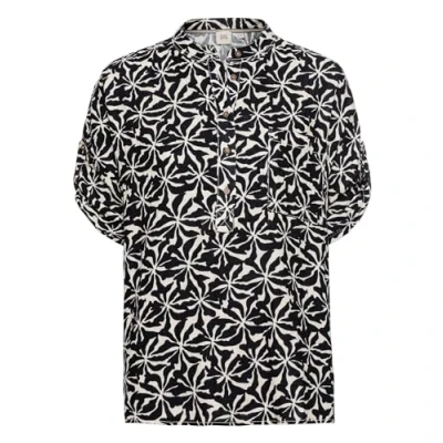 Abbildung von camel active Musselin IM Allover Bluse, Damen, Größe: XXL, Aop