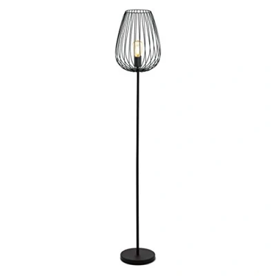 Abbildung von Eglo 49474 Stehleuchte Standleuchte NEWTOWN Stahl schwarz E27 max.1X40W H:159,5cm Ø27,5cm mit Fußtrittschalter