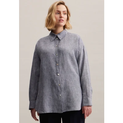 Abbildung von Seidensticker LONG Hemdbluse, Damen, Größe: 54, Dark blue