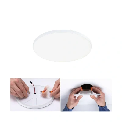 Abbildung von Paulmann 79934 LED Panel Einbaupanel Veluna VariFit Edge 160mm rund Tageslichtweiß Weiß Kunststoff Beleuchtungssystem 4000 K