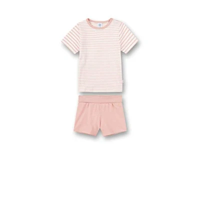 Abbildung von Sanetta Baby Mädchen Schlafanzug Kurz Rosa und Kleinkind Schlafanz ge, Silver Pink, 86 EU