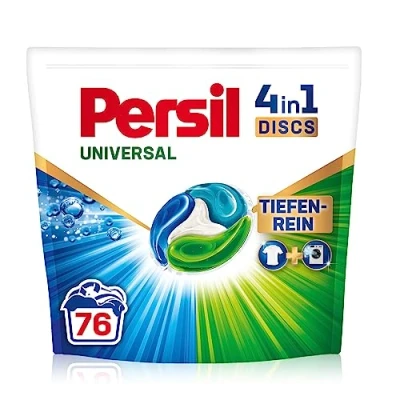 Abbildung von Persil Tiefenrein 4in1 DISCS (76 Waschladungen), Universal Waschmittel mit Technologie, Vollwaschmittel für reine Wäsche und hygienische Frische die Maschine