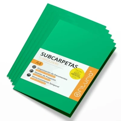 Abbildung von Schnellhefter Pappe A4, Mappen für Dokumente 180g, Klassifizierungsmappe Unterlagen, Packung mit 50 Stabilen Schnellheftern in Verschiedenen Farben Büro und Archivierung Ofituria (Türkis)