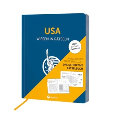 Abbildung von USA I Wissen in Rätseln: Rätselbuch für Erwachsene. Das perfekte Geschenk Fans und Rätsel Freunde