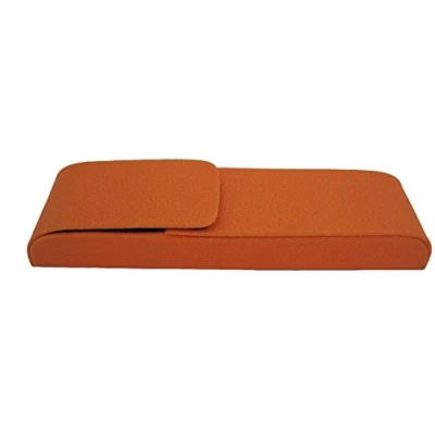 Abbildung von ALASSIO 2664 Schreibgeräteetui AQUILA, Stiftetui für zwei Schreibgeräte, Etui mit Magnetverschluss, Hergestellt aus Lederimitat, ca. 15,5 x 4 2 cm, orange