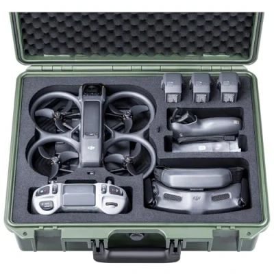 Abbildung von Lykus Titan AT200 Wasserdicht Tasche Koffer Case für DJI Avata 2,Goggles 3,RC Motion 3, FPV Fernsteuerung unterstützt bis zu 7 Akkus [NUR Koffer]