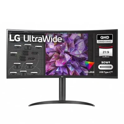 Abbildung von LG 34WQ75X LCD Monitor (87 cm/34 &quot;, 3440 x 1440 px, UWQHD, 5 ms Reaktionszeit, 60 Hz, IPS LED)