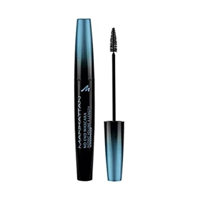 Abbildung von Manhattan No End Mascara Waterproof, Wasserfeste Wimperntusche für endlos lange Wimpern mit ultimativem Volumen, Farbe Black 1010N, 1 x 8ml