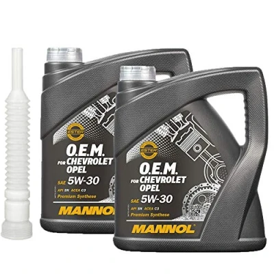 Abbildung von 2 x5l, MANNOL 7701 5W 30 C2/C3 DPF + Ausgießer