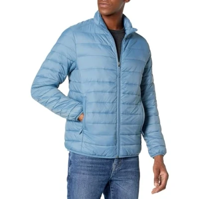 Abbildung von Amazon Essentials Herren Verstaubare, Leichte, Wasserabweisende Pufferjacke (Erhältlich In Big &amp; Tall), Hellblau, L