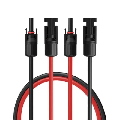 Abbildung von 35Fahrenheit Solarkabel Set H1Z2Z2 K 6mm² 2x15m Verlängerungskabel inkl. Solarstecker Photovoltaik Kabel beidseitig rot/schwarz mit Stecker für PV Solaranlage UV &amp; Witterungsbeständig